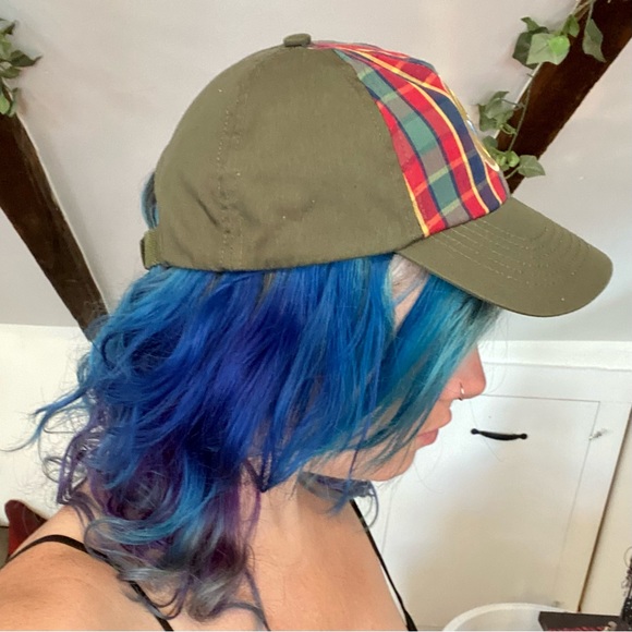 BSA Cub Scouts Weblos Rank Plaid Uniform Hat w/ Patch & Adjustable Velcro Strap - Picture 6 of 7